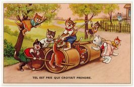 L 180 CHATS PERSONIFIÉS - PERS.KATZEN Tel est pris..Belgique