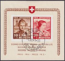 1941, J98I+J99I (PJ-Block,Nr.8) Ersttag von Basel, K: 750.-+