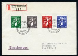 1 R-FDC Zst 228 - 231 Landi nach Basel - Katalog CHF 300.--