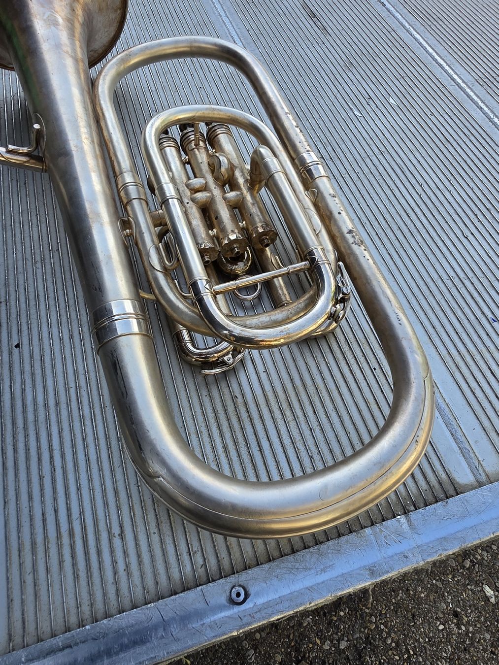 Besson Strumenti musicali: Besson Euphonium England, silber,   – Usato da Mettlen venduto da elios0888 7