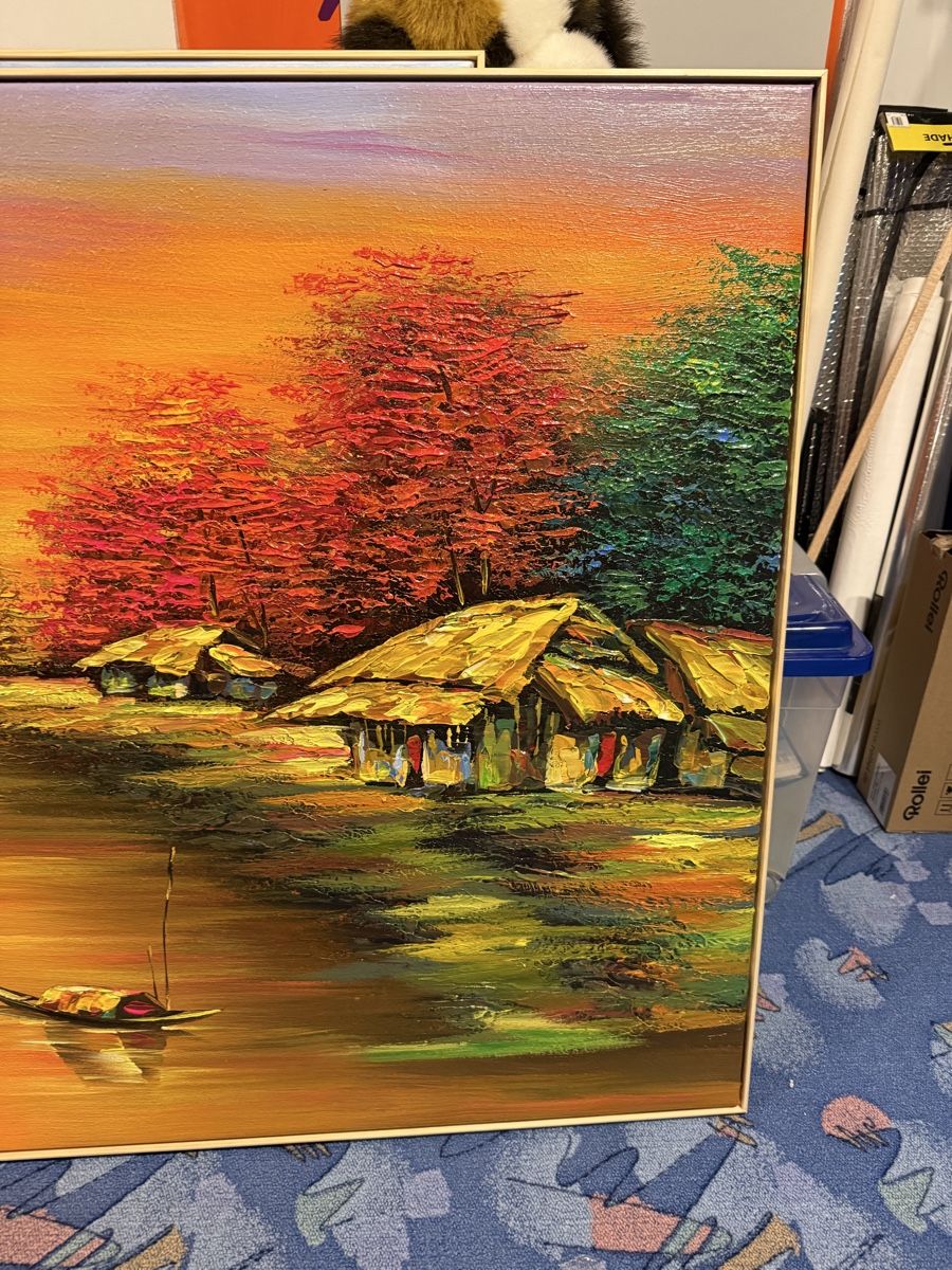 Gemälde: Acryl auf Leinwand Gemälde 160cm x 81 cm – Gebraucht aus Bern von Wil.Wayne 4