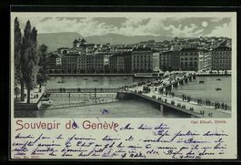 Mondschein-Lithographie Genève, Uferpar