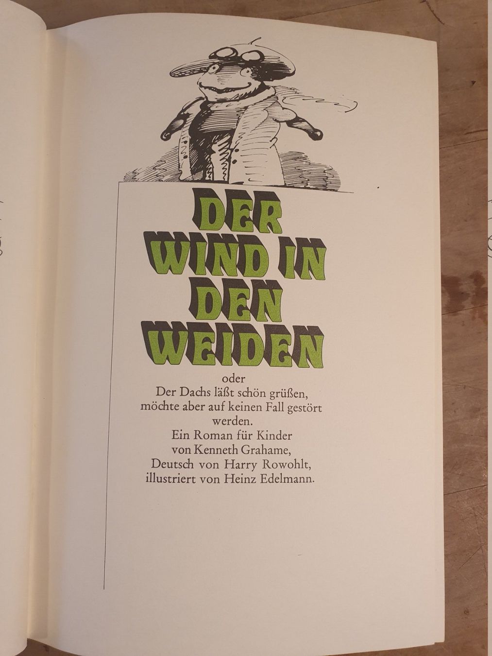 Libri: Der Wind in den Weiden Kenneth Grahame – Usato da Zürich venduto da loosebone 1
