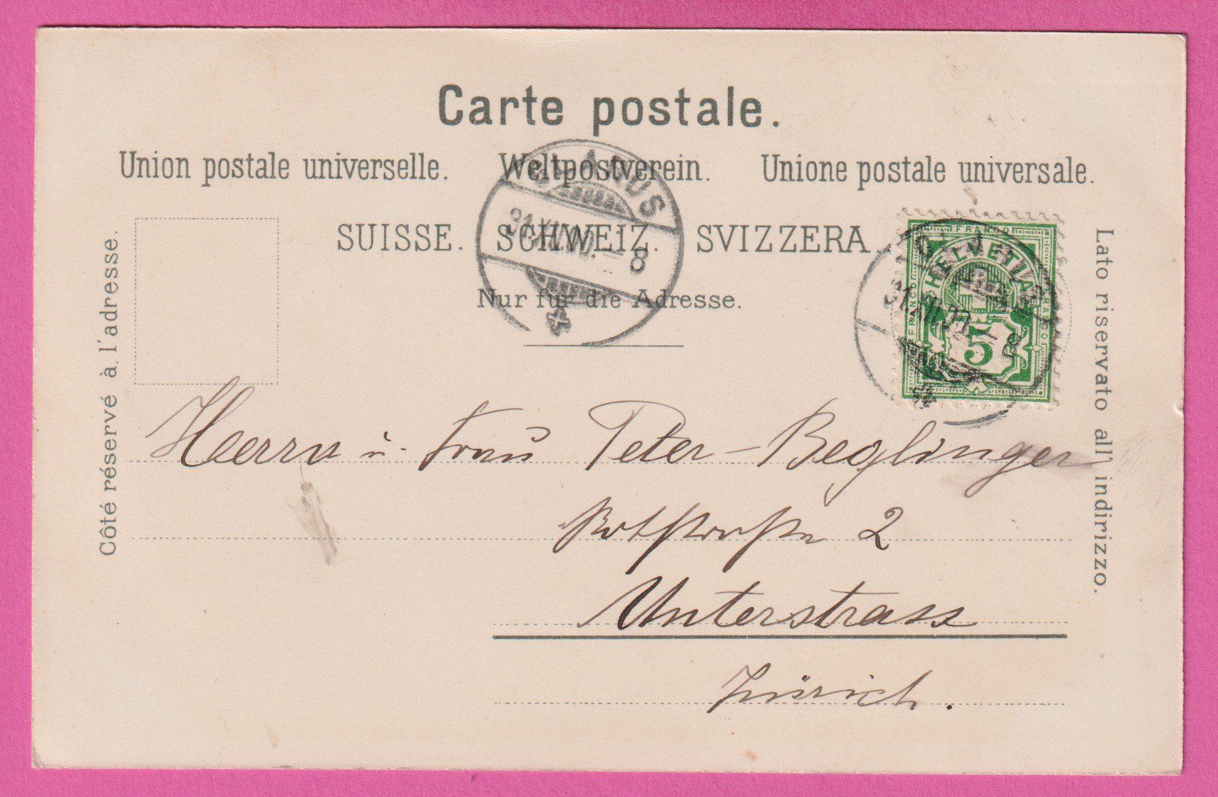 Cartes postales: Glarus gel 1900 – D'occasion à Einsiedeln par dillie 1