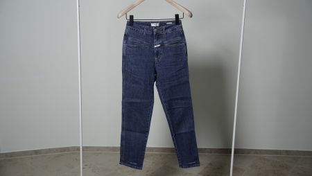 Closed Pedal Pusher Jeans Baggy Wide Mom Leg dunkelblau