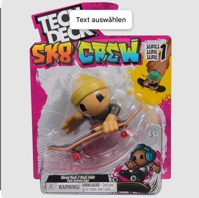 Giocattoli: Tech Deck - Sk8 VCrew Serries 1 – Nuovo e nell'imballaggio originale da Oensingen venduto da Liquidations-Shop