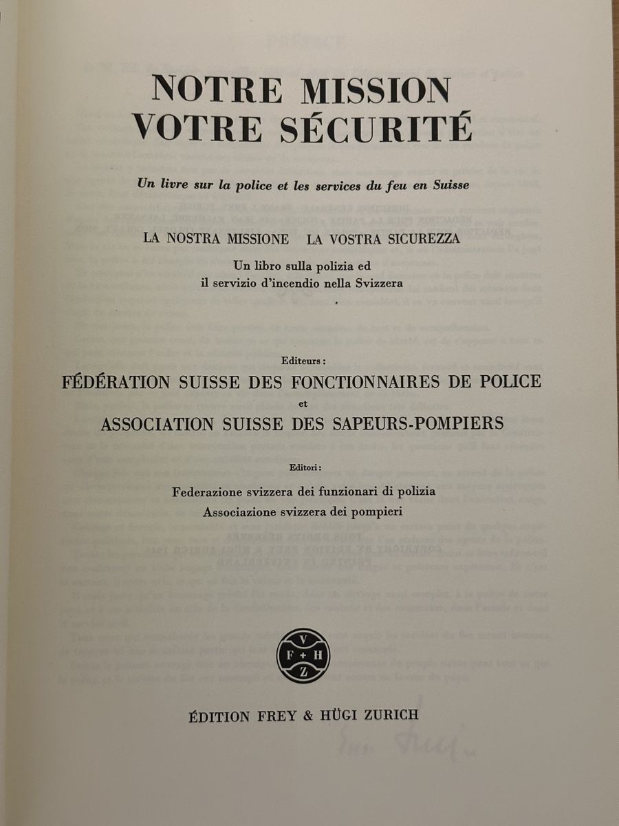 Bücher: Livre "Notre Mission - Votre Sécurité" – Gebraucht aus Promasens von Toblerone83 3