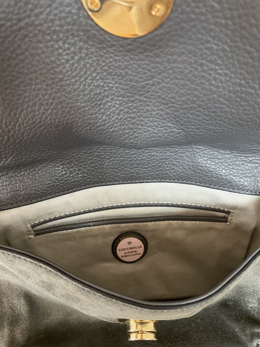 Coccinelle Borse da donna: COCCINELLE, Handtasche Wildleder, dunkelgrau – Usato da Hägglingen venduto da jac_smp9 2