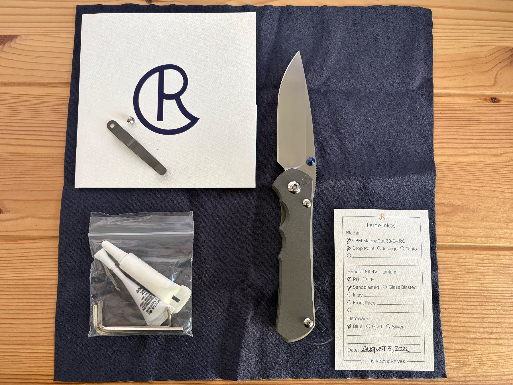 Chris Reeve Large Inkosi - Plain - Drop Point (MagnaCut) (Neu (gemäss ...