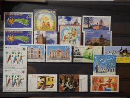 Div. Weihnachtsmarken Deutschland und andere Länder ab 2013