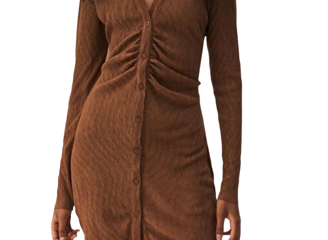 Vestiti: PULL&BEAR Robe chemise - brown – Nuovo e nell'imballaggio originale da Vuisternens-Romont venduto da gol_xp6p 1