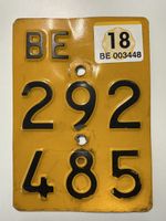 Mofa Nummernschild BE 292 485