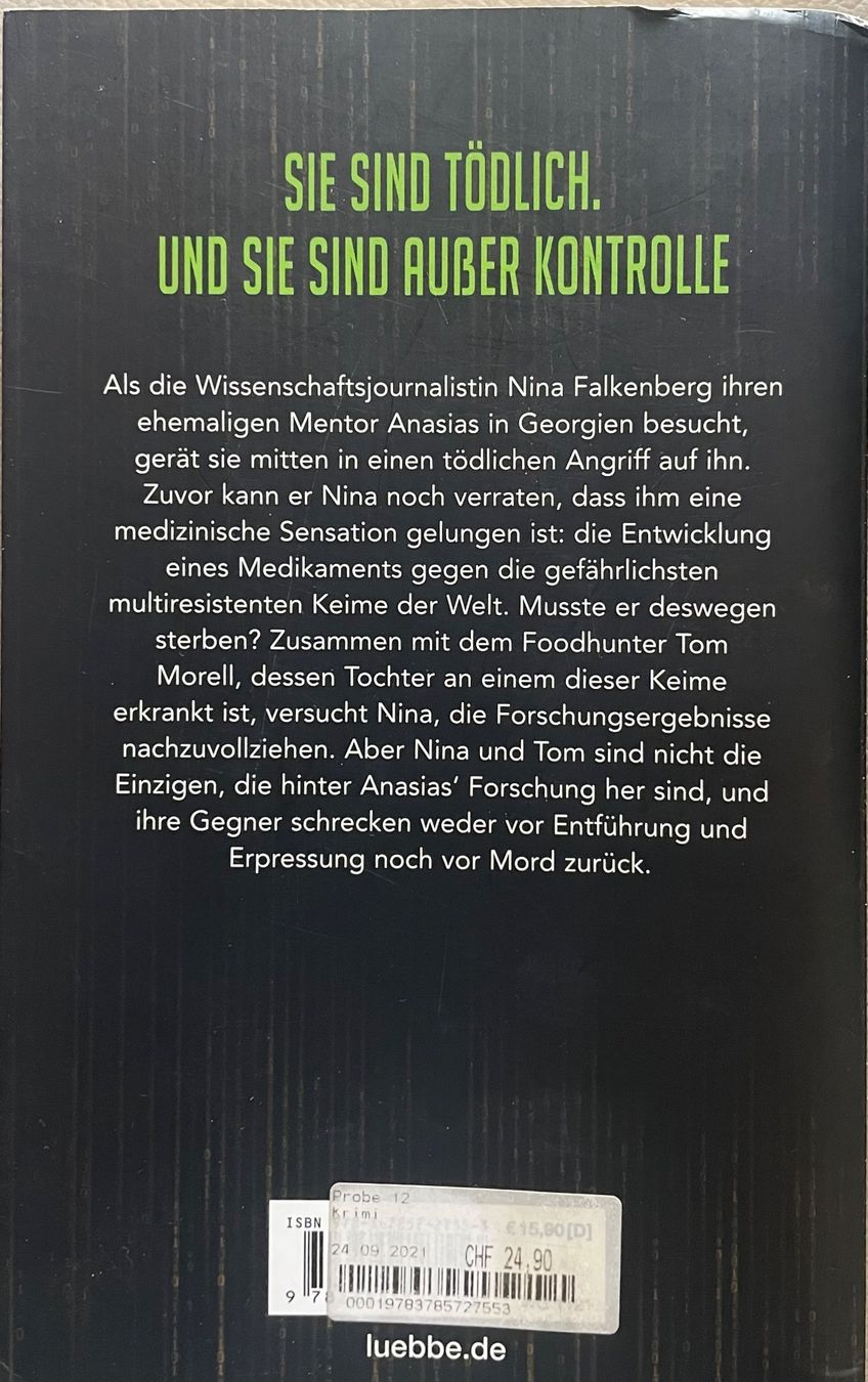 Bücher: PROBE 12 - LANGE / THIELE - THRILLER - BROSCHIERT – Gebraucht aus Buchs AG von fischli610 1