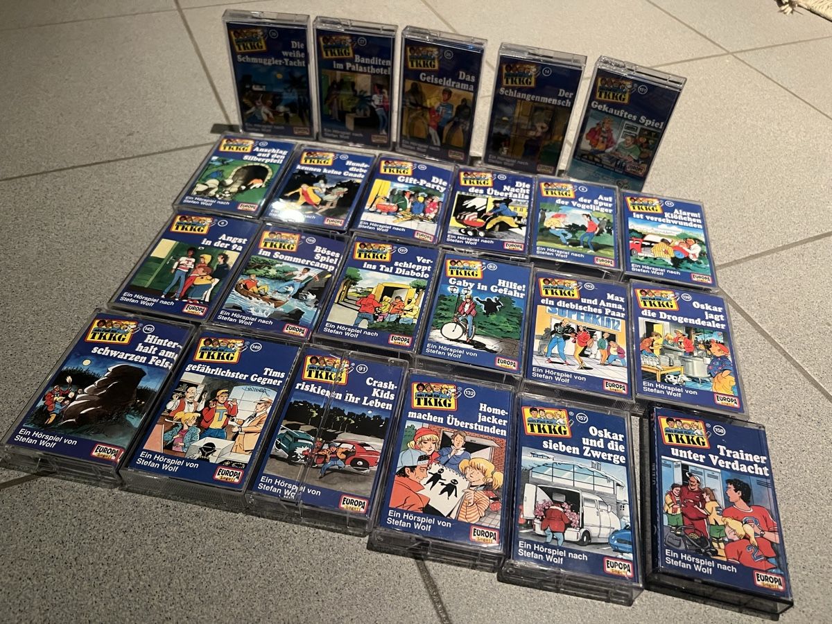 Cassettes audio: TKKG Kassetten Sammlung, 23 Stk. – D'occasion à Schongau par Retro_Shop