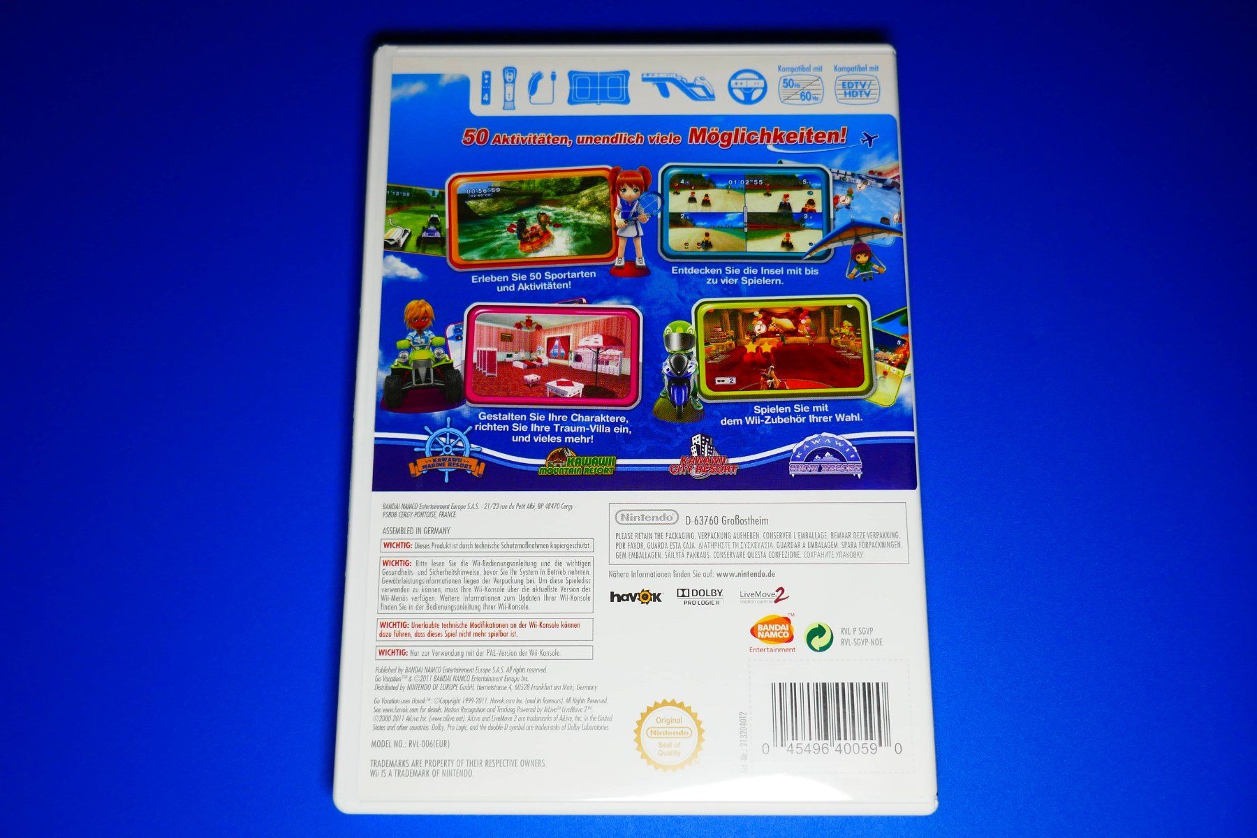 Nintendo Giochi: Go Vacation - Nintendo Wii – Usato da Vuarrens venduto da Espace-Retro 2