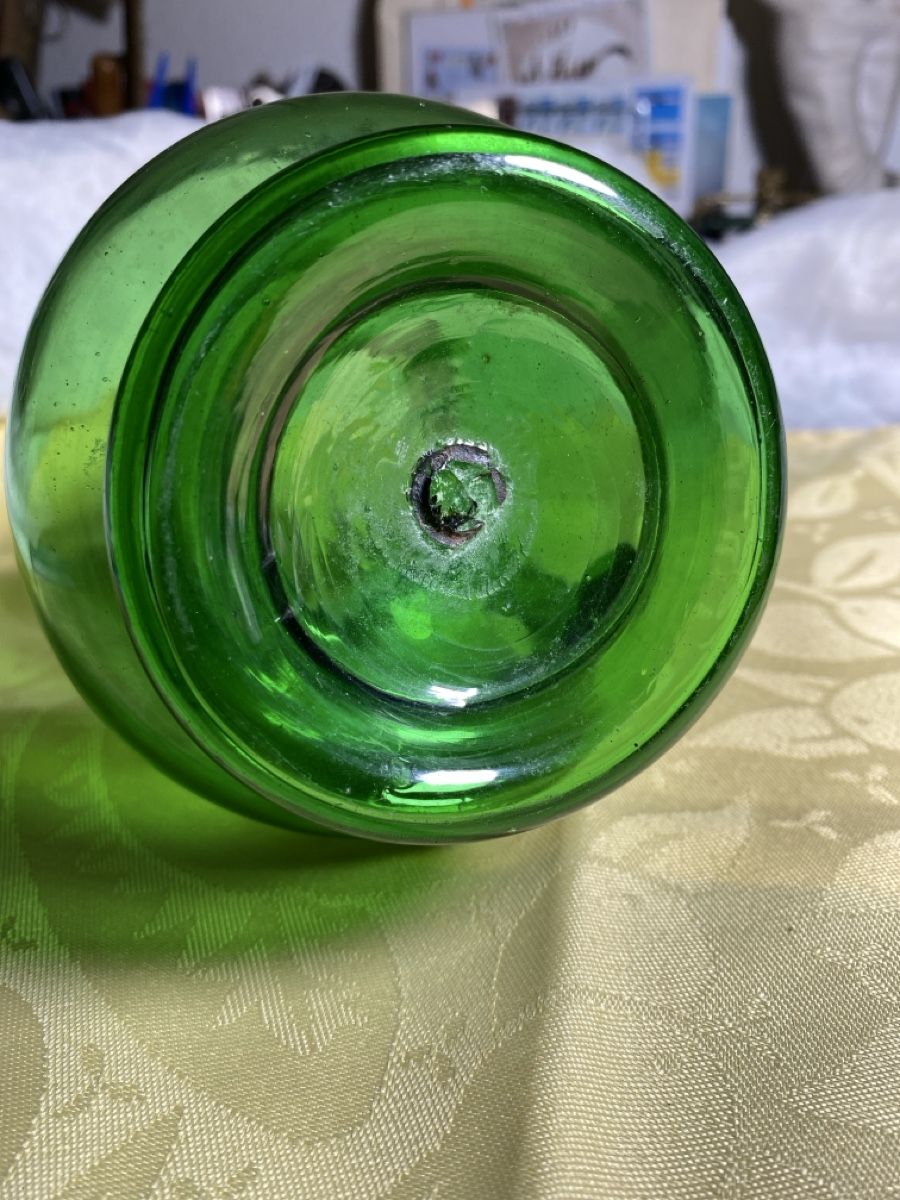 Caraffe: Petite carafe, ancienne, soufflé à la main – Usato da Bevaix venduto da Dominixx52 3