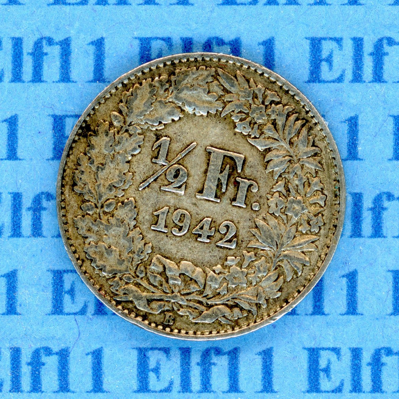 Tutti le monete: CHF___0.50 1942 -vz 50 Rappen – Usato da Widnau venduto da Elf11