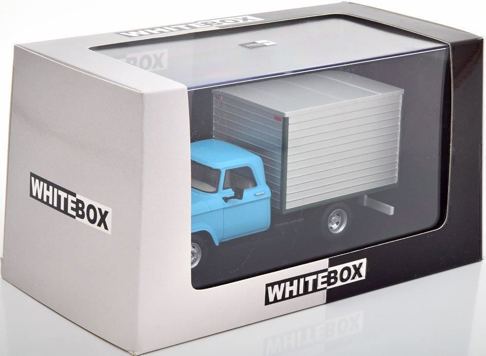 Dodge Modellini d'auto: Dodge D-400 Box Van / Lieferwagen 1971 hellblau / silber – Nuovo e nell'imballaggio originale da Gerlafingen venduto da espero88 3