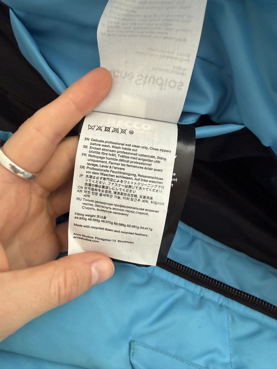 Acne Studios Giacche: Acne Studios Puffer Jacket, Men’s, Blue, Size M – Usato da Luzern venduto da georgelawrence 5