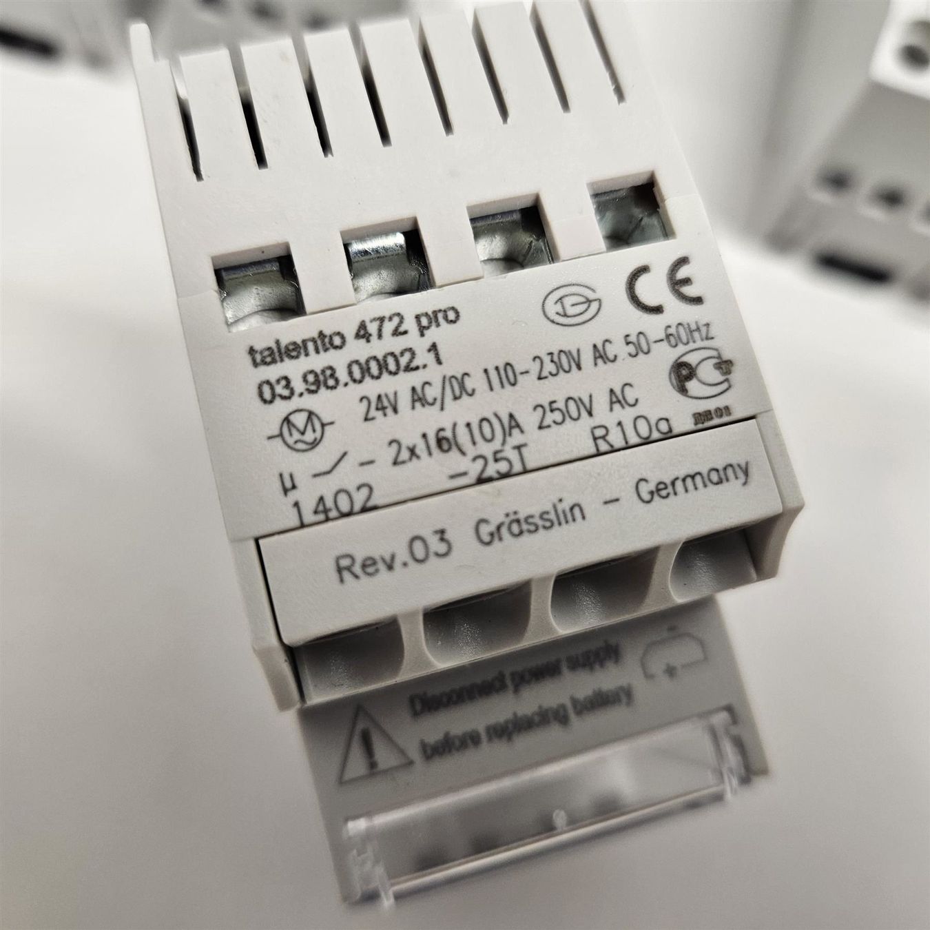 Hager Componenti elettronici: Grässlin talento 472 pro Schaltuhr - 2 Kanal! – Usato da Niederdorf venduto da LeptonAG 2