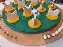 Hühnerrulette Holzspiel 