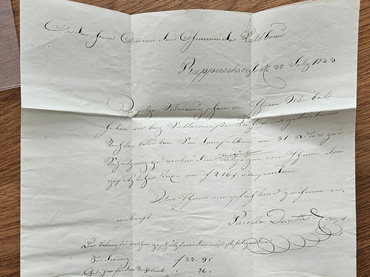 Tutti i francobolli: Vorphila Rapperschwyl 1843 Stabstempel – Usato da Buttikon SZ venduto da Marcelr 2