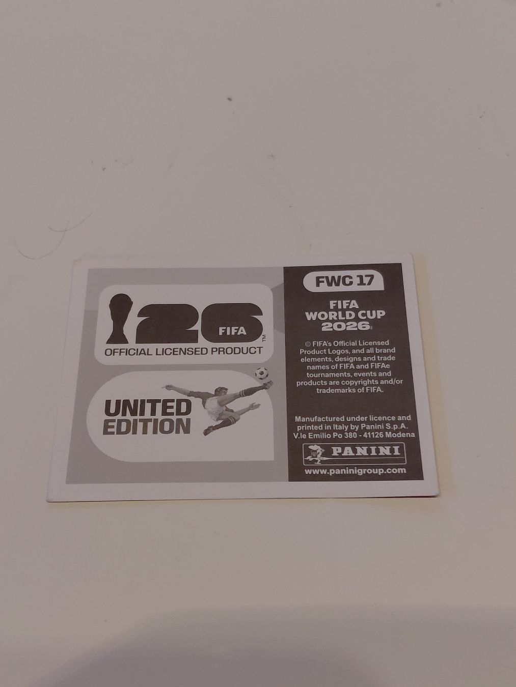 Panini Carte collezionabili: Panini 2026 FWC 17 – Nuovo (secondo la descrizione) da Ovronnaz venduto da Ma-94-hey 1