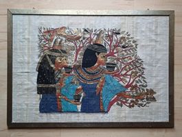 *ORIGINAL PAPYRUS AUS ÄGYPTEN MIT HOLZRAHMEN*