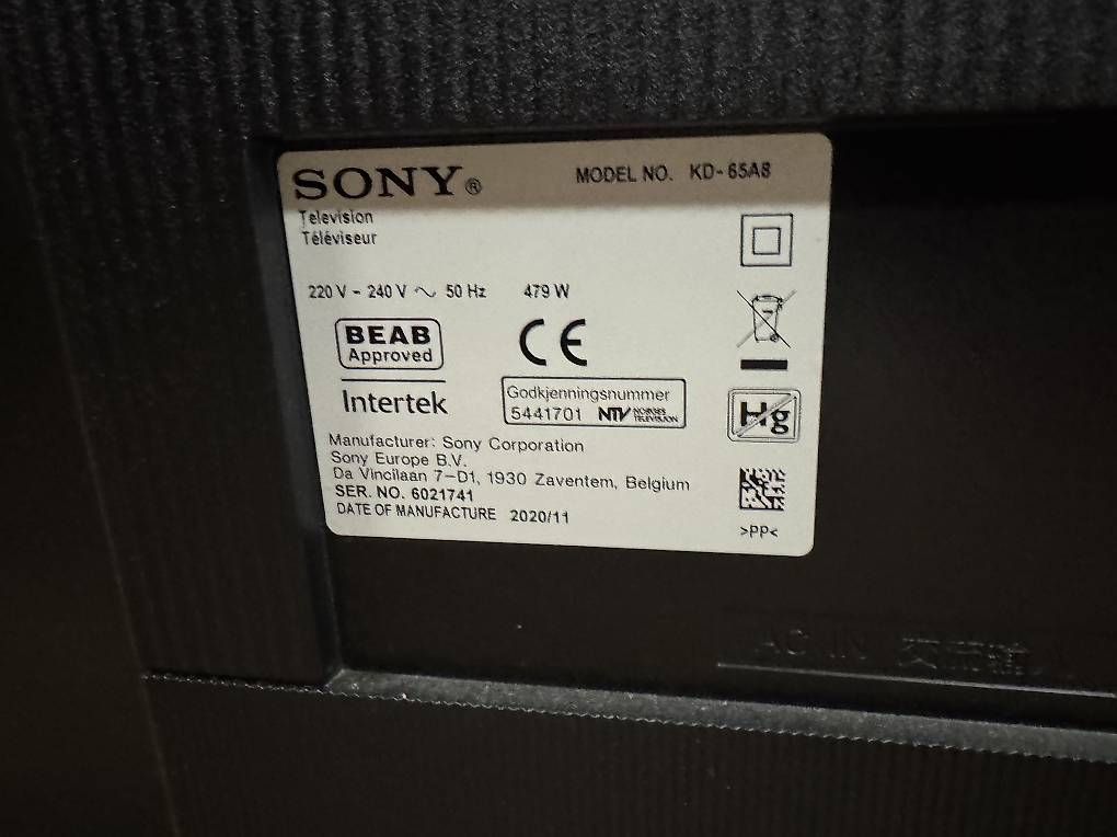 Appareils TV: Sony KD-65A8 65 4K OLED Smart TV  – D'occasion à Chur par Mc-Daniels75 1