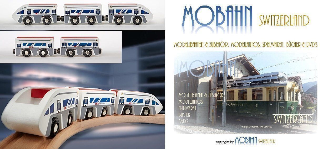 Giocattoli: Triebzug SBB CFF FFS 5-teilig - Massivholz – Nuovo e nell'imballaggio originale da Rotkreuz venduto da MOBAHN-1zu87 1