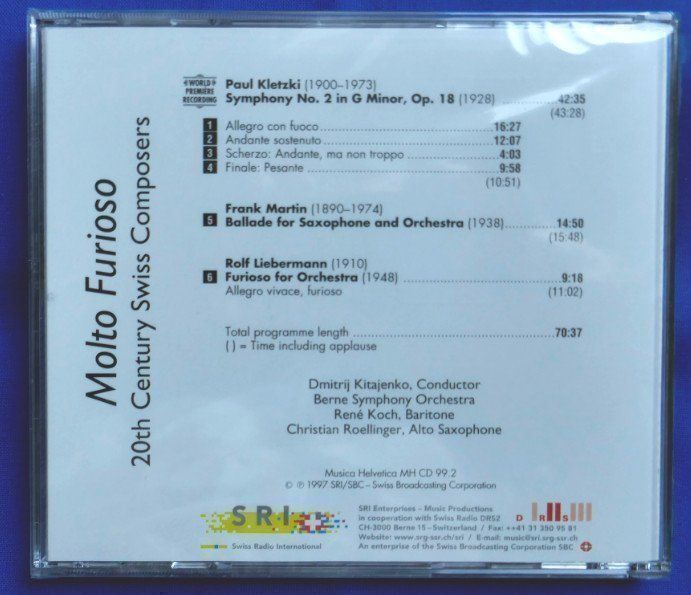 CD: CD Molto Furioso – Nuovo e nell'imballaggio originale da Allmendingen b. BE venduto da MMC-MuMeCo 1