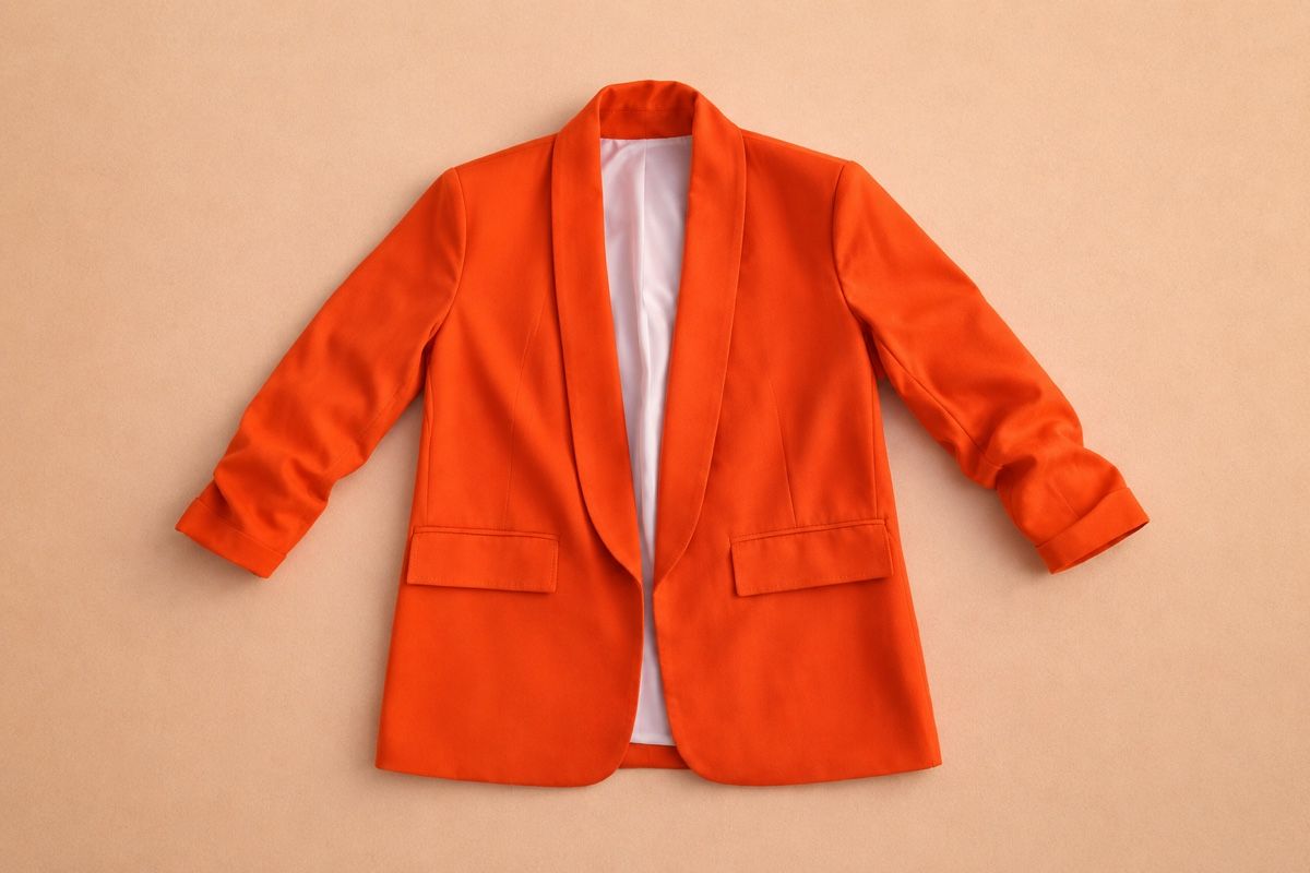 Giacche: BLAZER ORANGE VIF – Nuovo (secondo la descrizione) da Lausanne venduto da KeNaChic 1