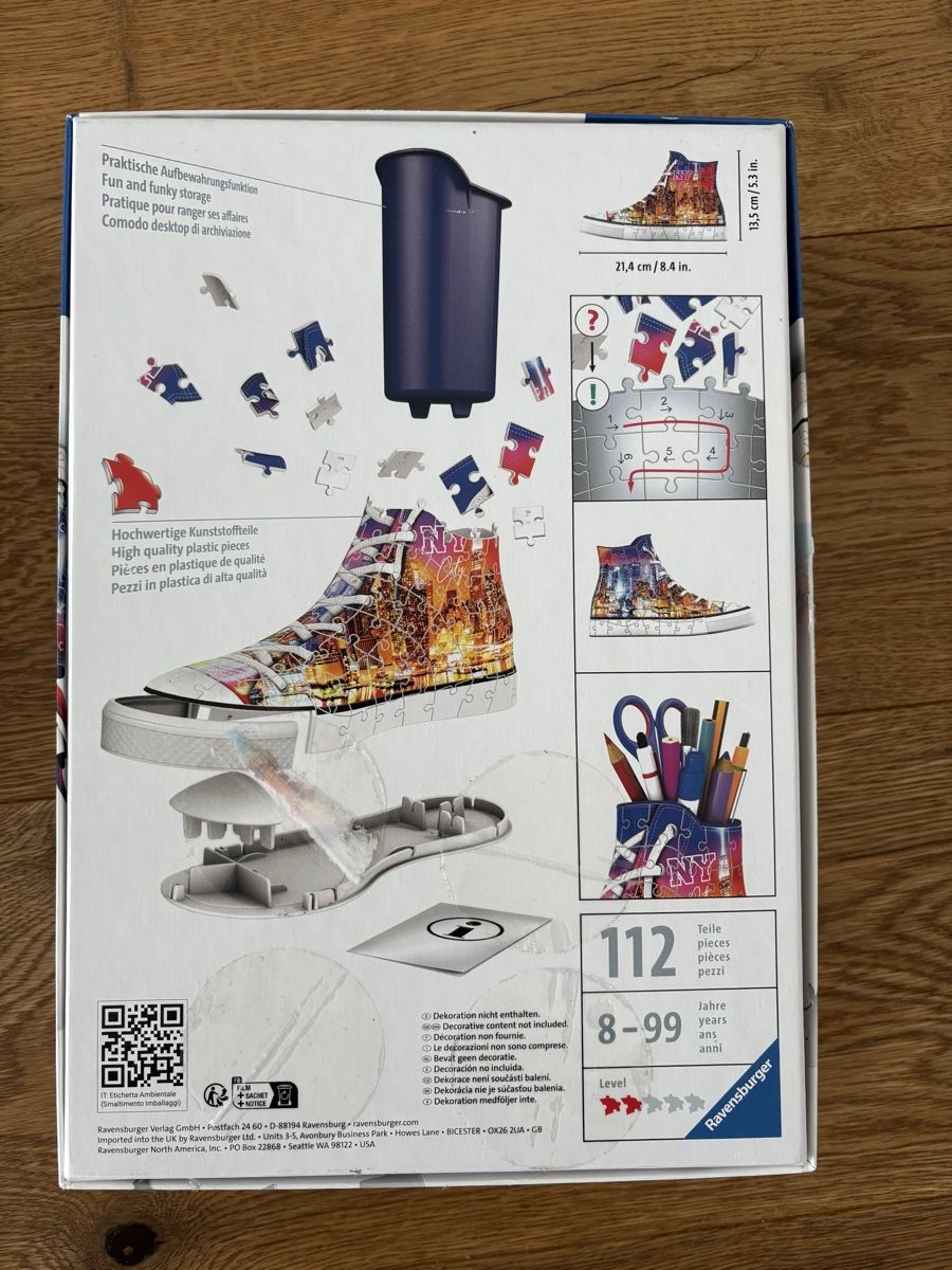 Ravensburger Puzzle: Ravensburger 3D Puzzle Sneaker Skyline – Usato da Horgen venduto da Rafnaf 1