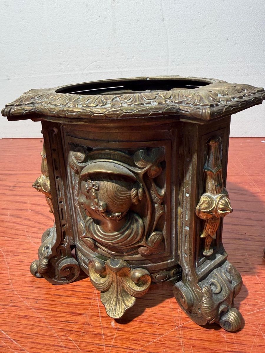 Tutte le decorazioni: Brass decorative supports with Busts Pair used – Usato da Lausanne venduto da artnouveau04 8