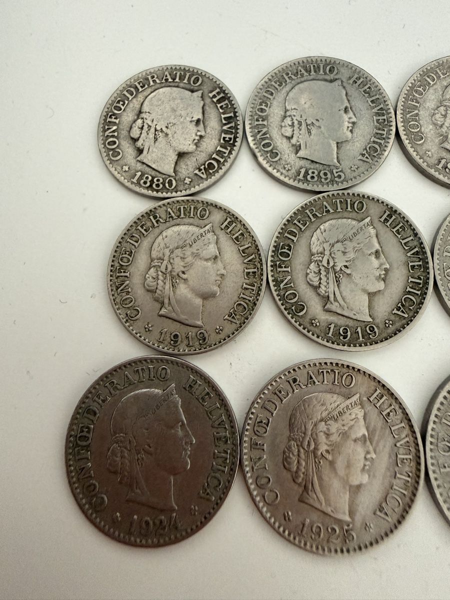 Alle Münzen: Schweizer Geld 10-20-50  – Gebraucht aus Neuhausen von Cartier22 4