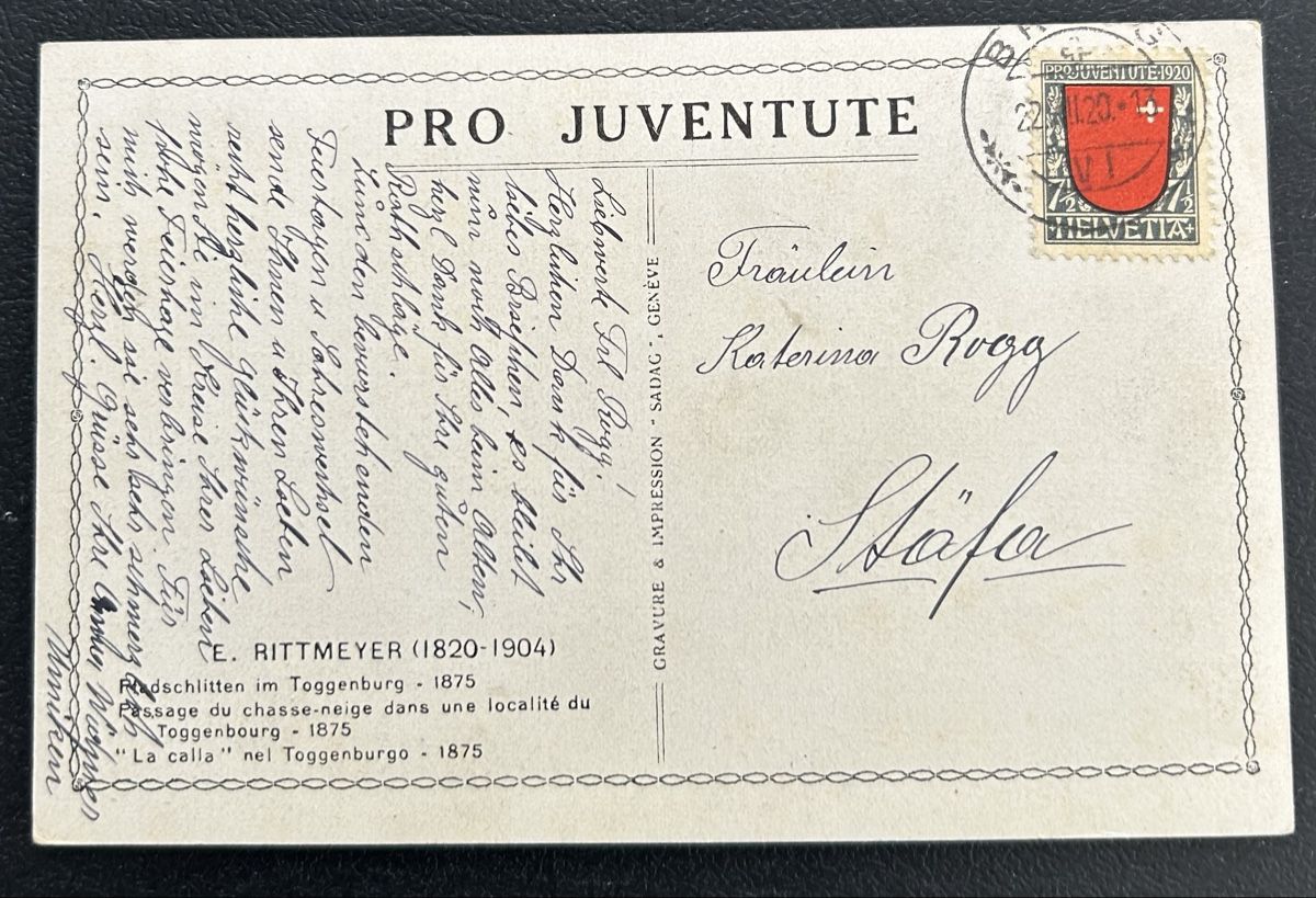 Cartoline postali: Pro Juventute Karte 84 – Usato da Horw venduto da Tellbub 1