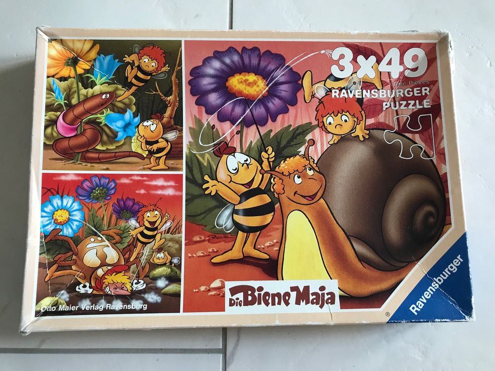 Ravensburger Puzzle Die Biene Maja, 3 x 49 Teile | Kaufen auf Ricardo
