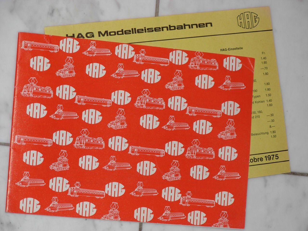 Hag Trains électriques: HAG Katalog 1975/76 – D'occasion à Oberrieden par Hobbyschiff 1