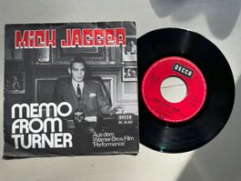 MICK JAGGER rare Single Memo from Turner 70's ROLLING STONES