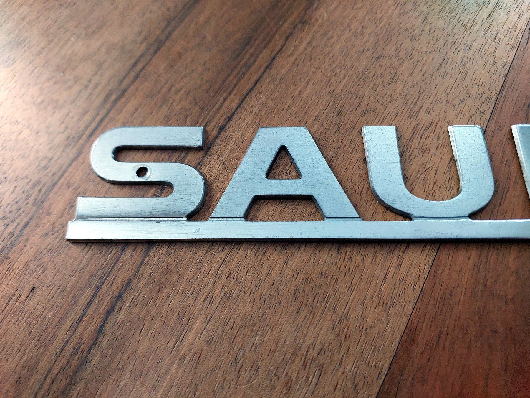 Saurer Schilder: Original Saurer Schriftzug - Chrom – Gebraucht aus Schönenwerd von Steidi 2