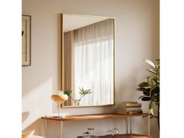 Wandspiegel 81x61cm, Spiegel mit Metallrahmen - Farbe gold