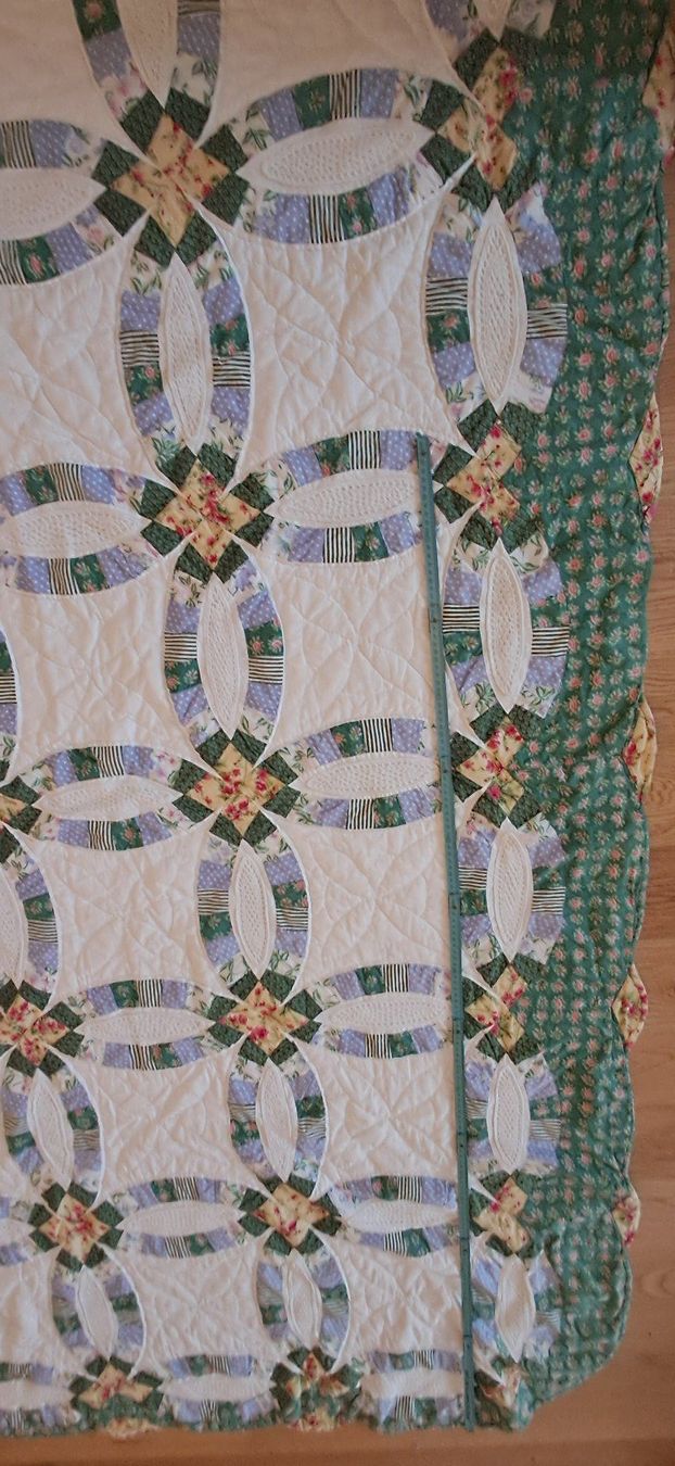 Coperte: Sehr grosser, handgemachter Patchwork Quilt, L 238cm B 220cm – Usato da Chur venduto da Okapi77 7
