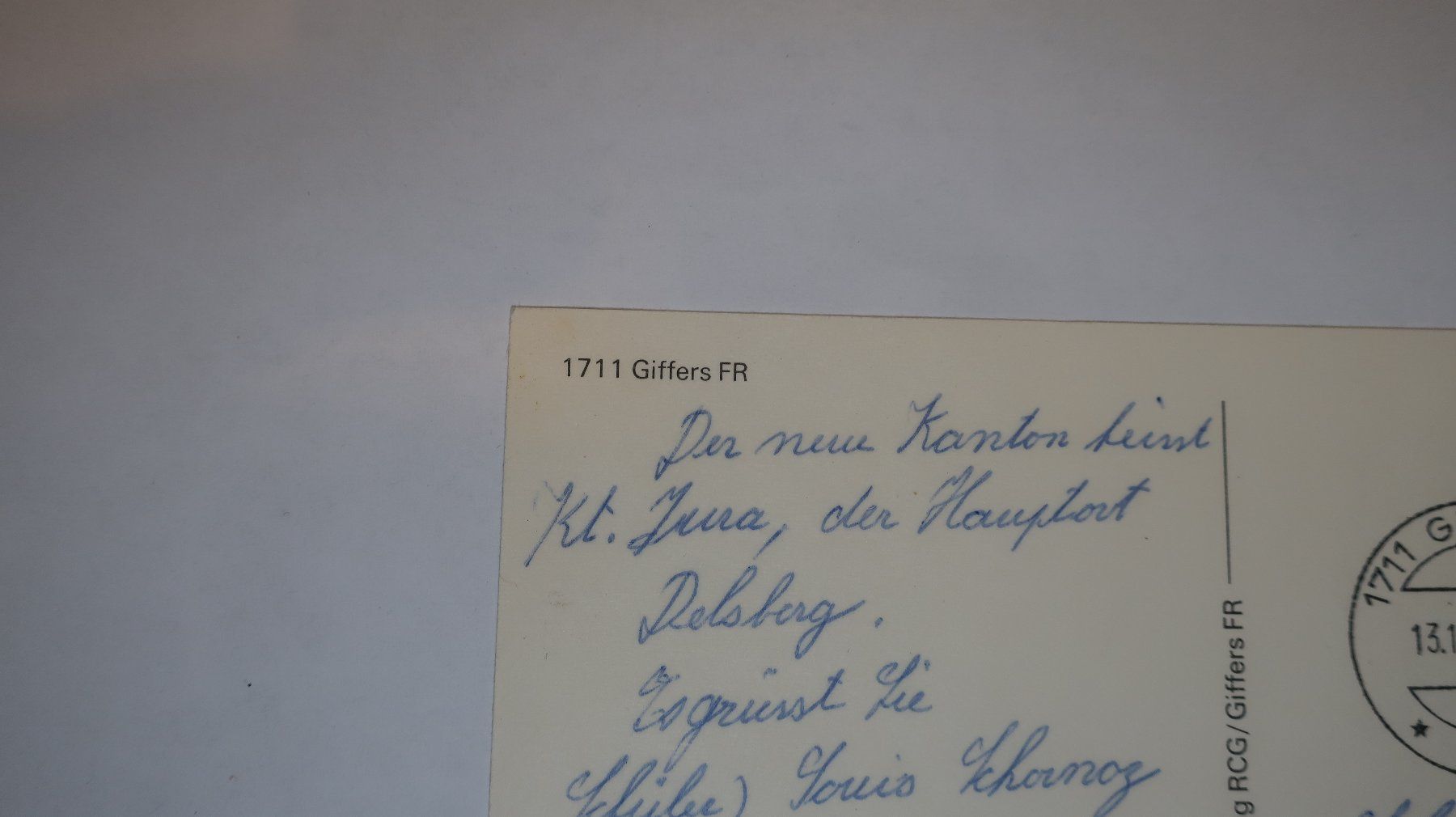 Cartoline postali: Giffers FR 1978  Multivues – Usato da Cormoret venduto da Pascalll2001 5