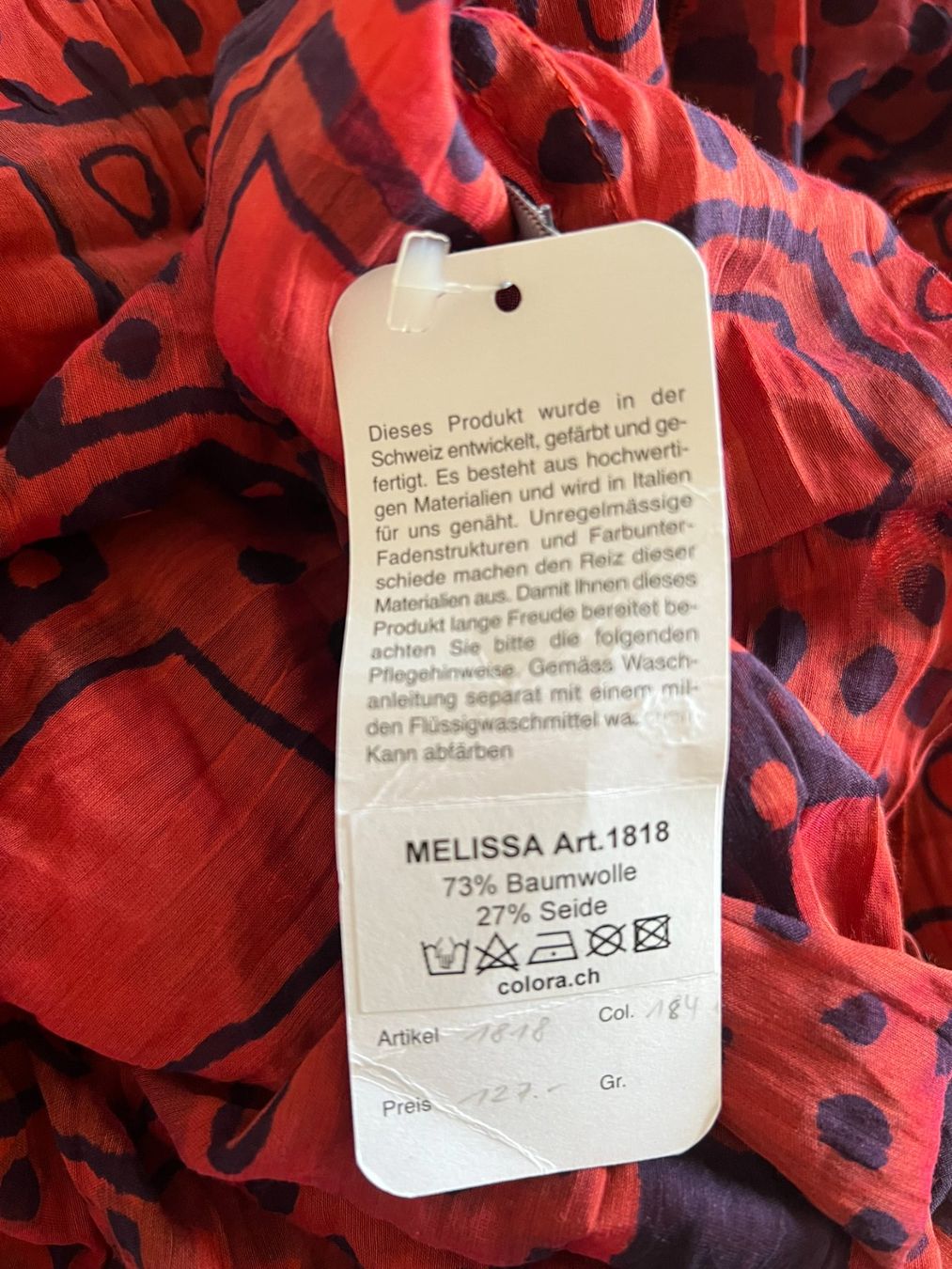 Colora Foulard & Sciarpe: Colora Rund - Schal, 27% Seide, NEU – Nuovo e nell'imballaggio originale da Worb venduto da farben20zauber 2