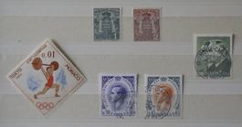 Briefmarken aus Monaco, gestempelt + ungestempelt/postfrisch