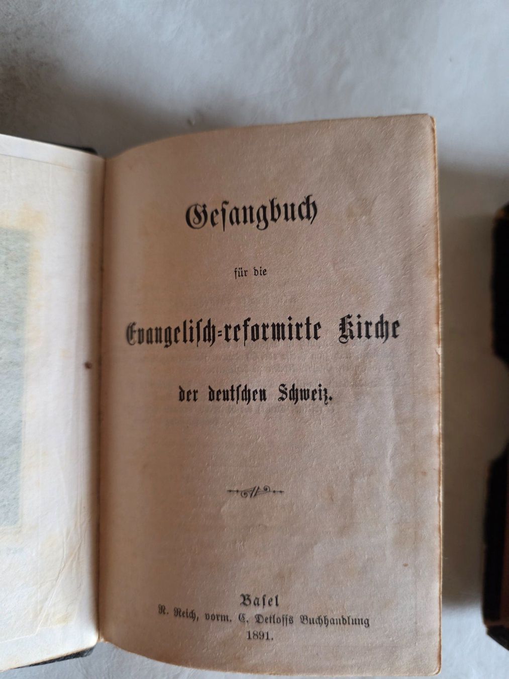 Libri: Gesangbuch Evangelisch-reformierte Kirche Basel 1891 – Usato da Walterswil BE venduto da Lonitti 1