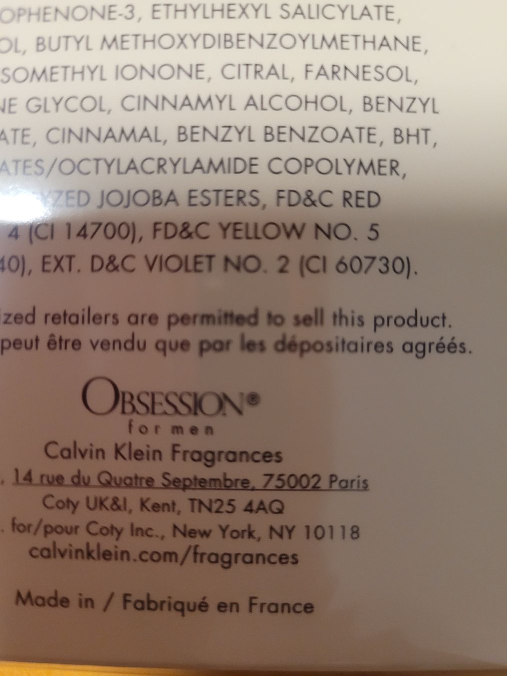 Calvin Klein Parfum & Eau de Toilette: Calvin Klein Obsession For Men 75ml Eau de Toilette Spray – Neu und originalverpackt aus Bassersdorf von K1966 1