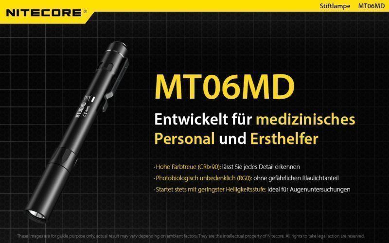 Messen: Stiftlampe NiteCore für med. Diagnostik – Neu und originalverpackt aus Grüningen von Prolumin 1