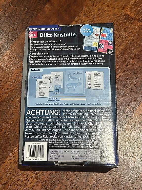 Kit di costruzioni: Kosmos Experimentierkasten Blitz-Kristalle – Nuovo (secondo la descrizione) da Wettingen venduto da ame_wxp2 1