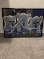 Puzzle Löwenbabys mit Rahmen fertig zusammengebaut